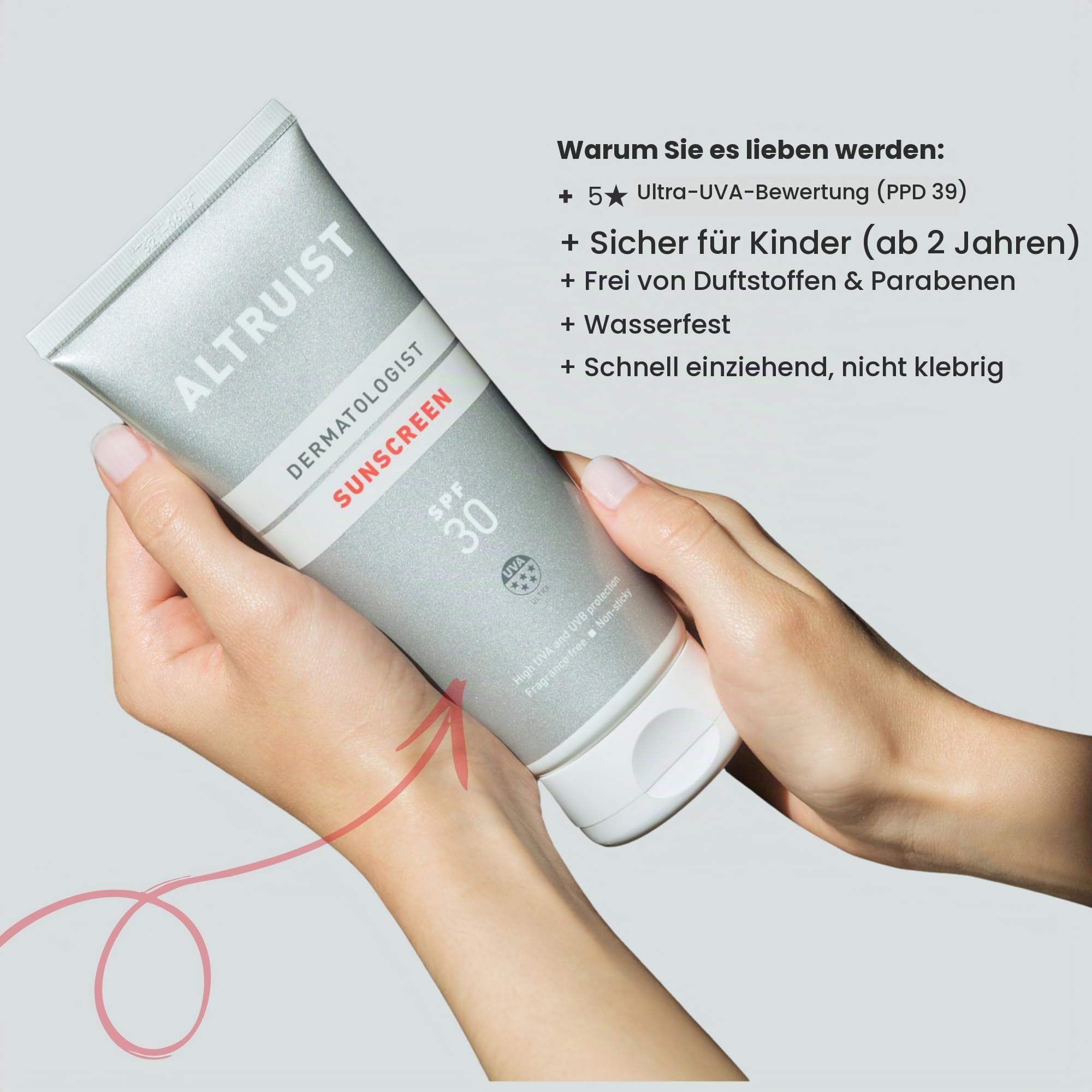 Altruist Sonnenschutz SPF 30, 5-Sterne UVA, empfindliche Haut, 2 x 100 ml – Ansicht 2