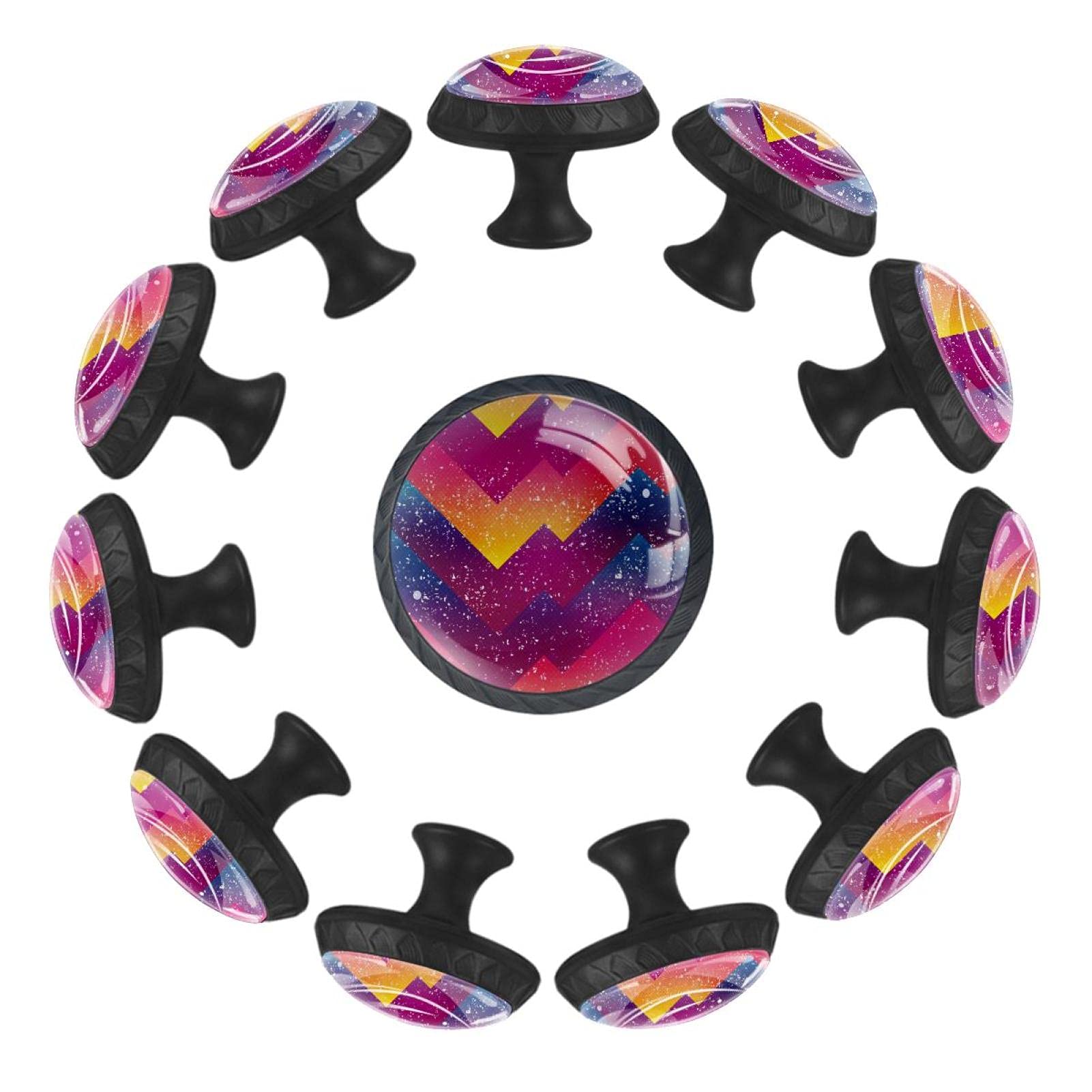 Boutons de tiroir pour remplacer les poignées de commode motif chevron 35mm