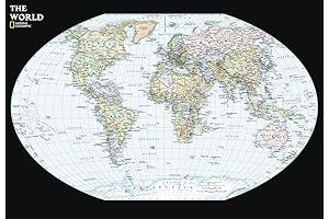 Compact World Wall Map for Real-Time Geopolitical Analysis: National Geographic Maps