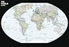 National Geographic Maps: World Contemporary Wall Map - Compact - 23.25 x 16 in - Laminated