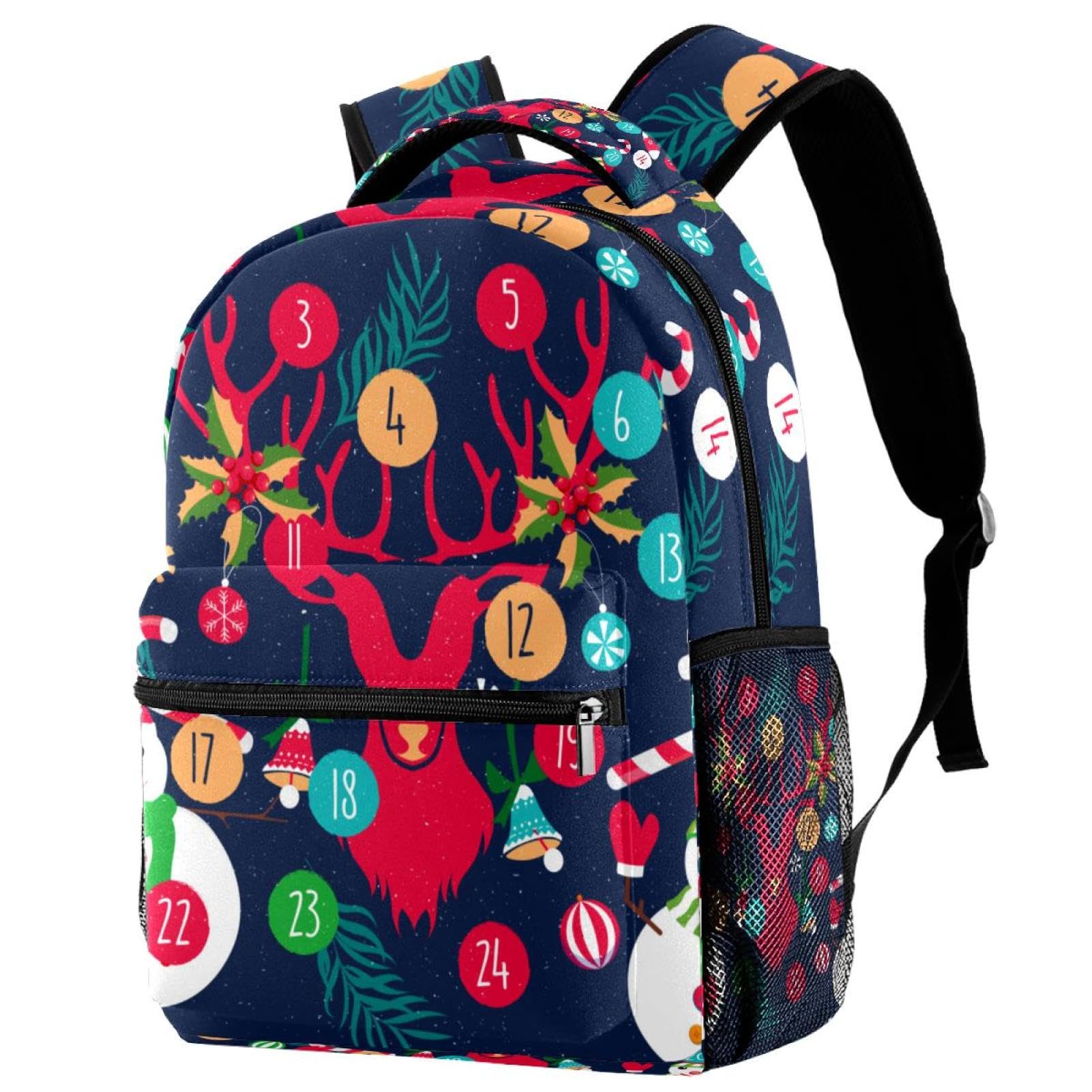 Mochila de elementos navideños y muñeco de nieve para regalar a niños 7