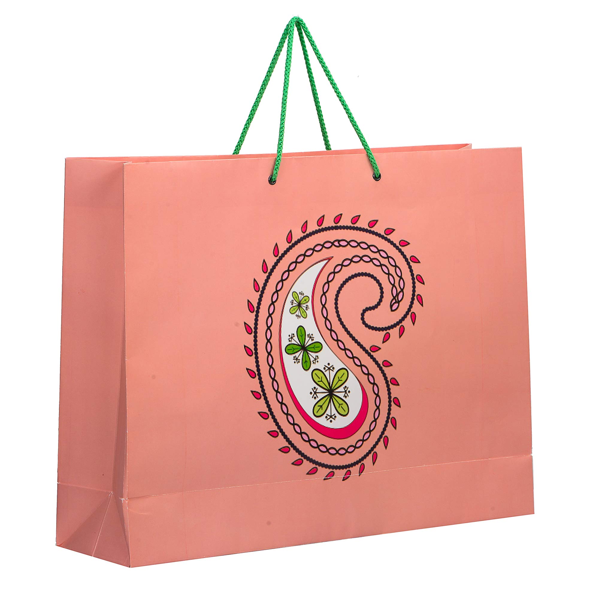 PPJ ® - WEDDING KAIRI PEACH (10 Pcs.) (WEDDING) PAPER CARRY BAG, 16 Inch X 12 Inch X 4 Inch for DIWALI/WEDDING/FUNCTION/BIRTHDAY/RETURN GIFTS/CHRISTMAS (Pack of 10) (B0CVXG2QL2) Amazon Price History, Amazon Price Tracker