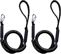 Vista 17 de Líneas elásticas de muelle para barcos – Cuerda de anclaje elástica resistente con ganchos – Líneas seguras de muelle de barco, amarre de Potoon