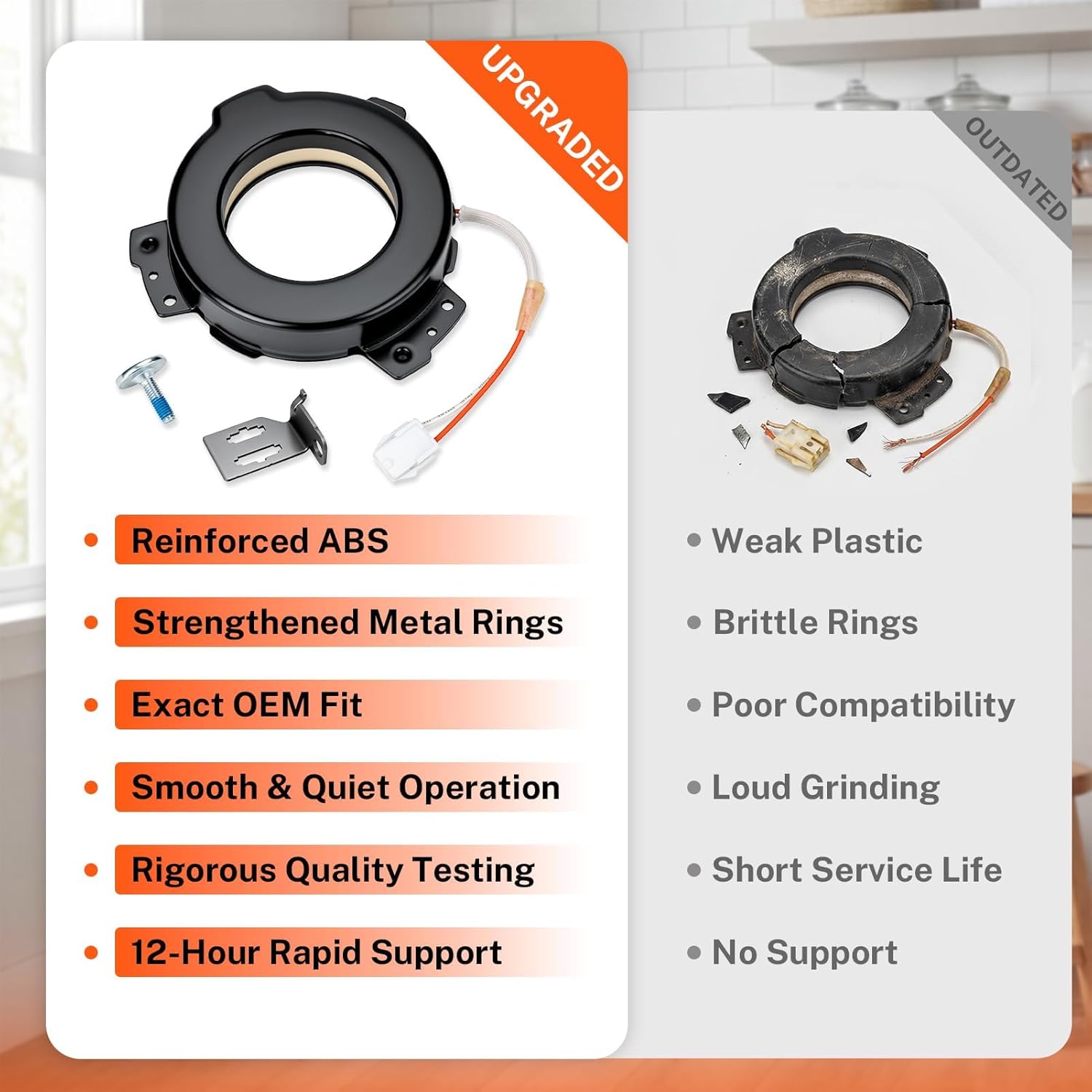 Upgraded W10754448 Washer Clutch Compatible with Whirlpool Maytag Kenmore Crosley Washing Machine Parts, Replaces W10447973 W10817398 W10905022 AP5956756 3452770 PS10064562 EAP10064562