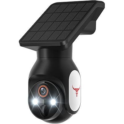 2K 防犯カメラ 屋外 ソーラー 高効率ソーラー充電 監視カメラ 一体型 フルワイヤレス Wi-Fi対応 電源不要 360°広角撮影 カラー暗視 IP65防水・ …