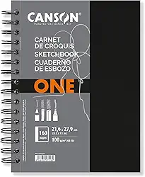Sketchbook Espiral A4+ 100g/m², Canson, 60039212, ArTBook One, 80 Folhas