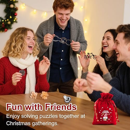 Miniatura 5 de Rompecabezas para adultos (30 rompecabezas de metal + madera)