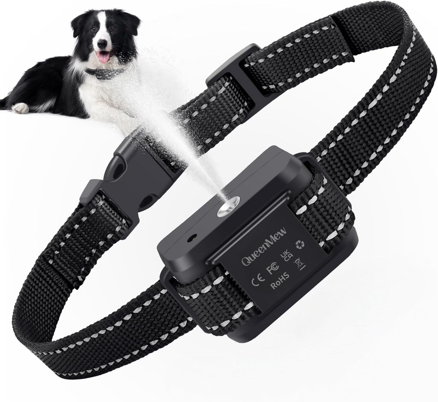 Bubbacare Citronella Dog Bark Collar, Citronella Bark Collar, Adjustable Spray Anti Barking Collars, Rechargeable Dog Barking Training Device with 2 Straps, Safe for Small Large Dogs Indoor Outdoor