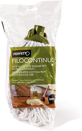 Miniatura 2 de Perfect Filocontinuo - Limpiador de suelo para mopa, algodón, blanco, 2.8 x 2.8 x 11.0 in