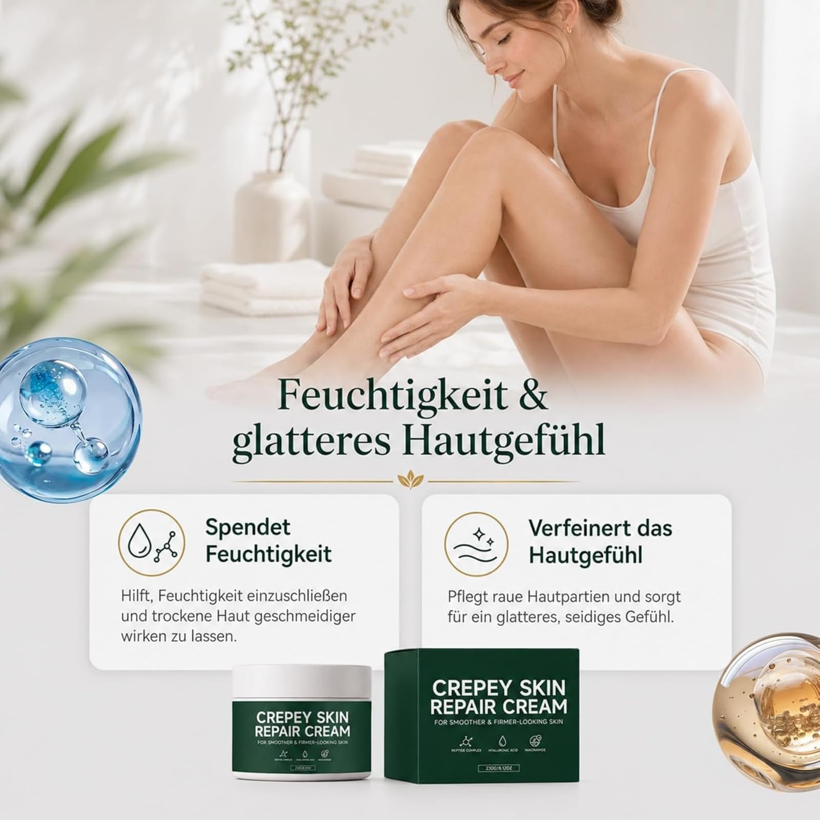 Creepy Skin Repair Cream Original für Empfindliche Haut | Hautbarriere Stärkung,Beruhigende Tages und Nachtcreme