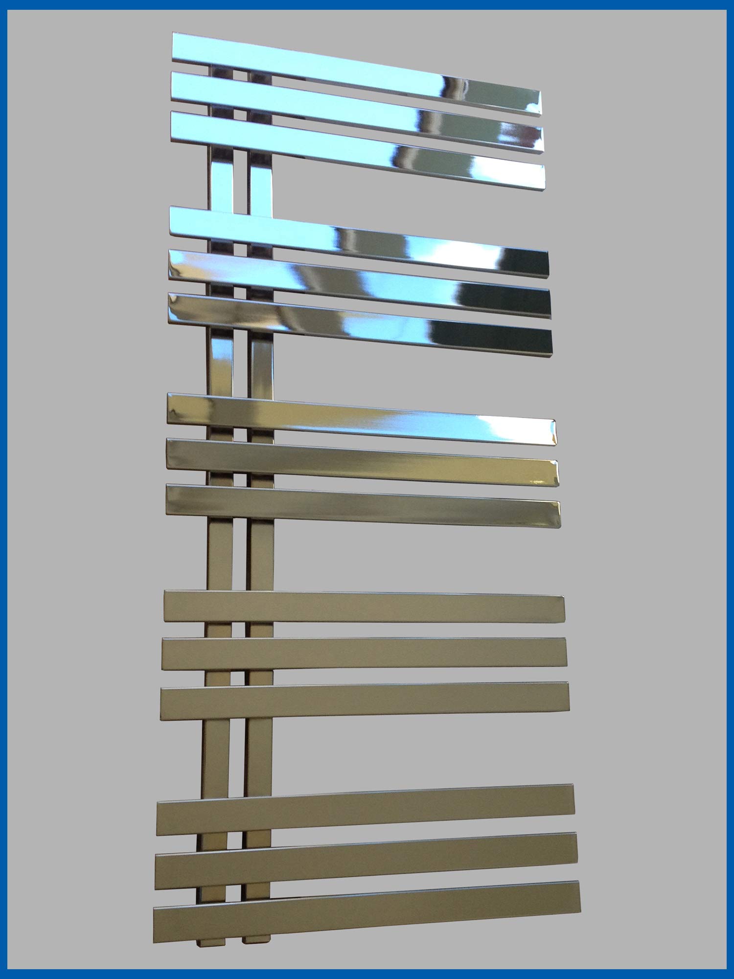 Designerski grzejnik łazienkowy VERONA 1200 x 600 mm, chrom | suszarka do ręczników, podgrzewacz do ręczników