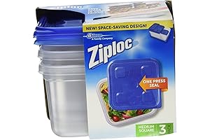 Ziploc Food Containers: Pack of 3 Easy Meal Prep & Storage
