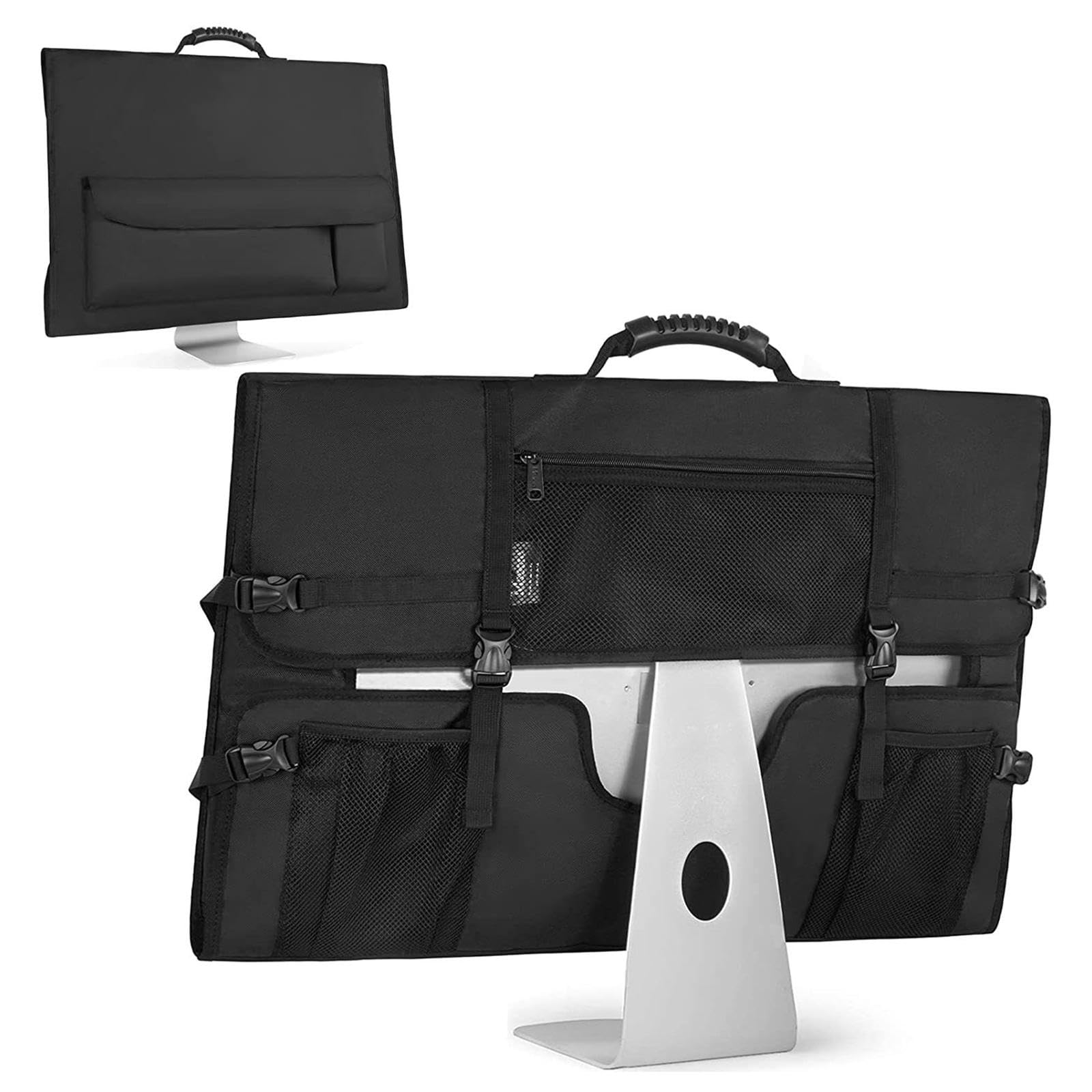 Étui de Transport pour Moniteurs 27 Pouces Sac de Voyage pour Écran Housse Anti-Poussière pour Ordinateur Étui de Protection Portable pour Écran LCD Moniteur de 27"