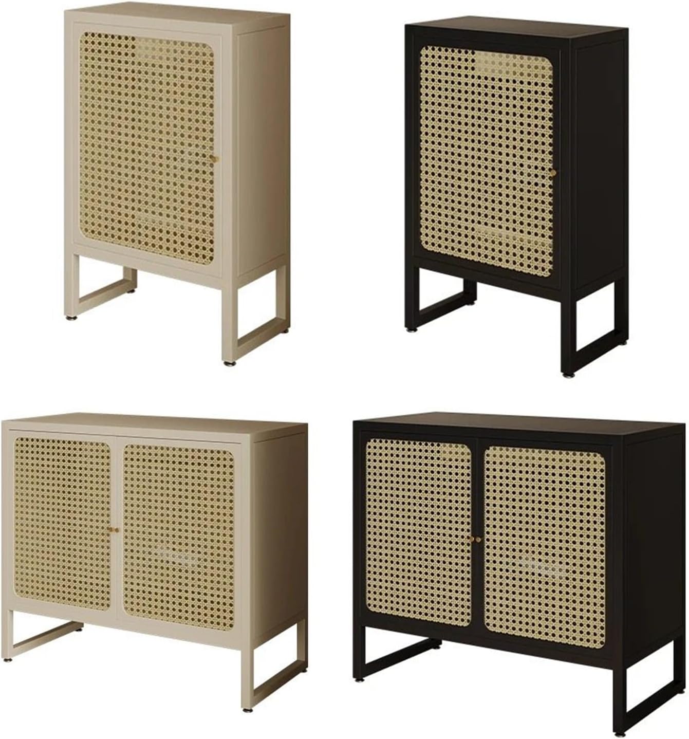 Multifunctional Aquarium Stand,Rattan-woven Glass, No Assembly Required, Minimalist Vintage Fish Tank , Perfect For Living Rooms And Home Offices(White,LxW45x25cm/17.7x9.8in)