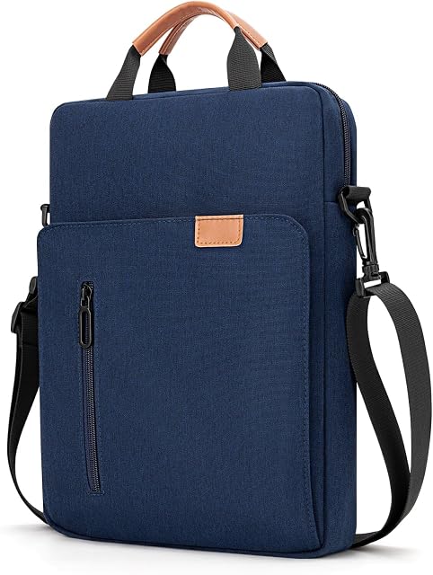 Sac à manches pour ordinateur portable de 13-13.3 pouces MacBook Air/Pro 13 1 cm iPad Pro/Air 12.9 1 cm iPad Pro MacBook Neo A18, Sac de couverture pour ordinateur portable léger imperméable, bleu marine