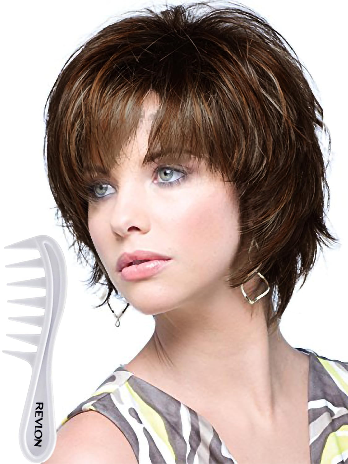 Sky Synthetic Wig by Rene of Paris and Wig Lift Comb - Coffee Latte-R - Bundle 2 Items