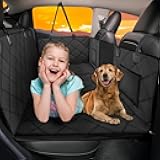 Back Seat Extender for Dogs-Large Space, Dog Car Seat Cover Hard Bottom Holds 420lbs, Sturdy Backseat Extender for Dogs,Upgraded Material Waterproof Pet Car Bed Dog Hammock for Car, SUV,Truck