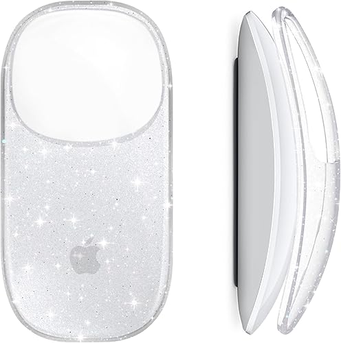 B BELK Funda compatible con Apple Magic Mouse 1 y 2, funda rígida de plástico transparente ultrafina para Magic Mouse, 3 capas resistente a caídas y