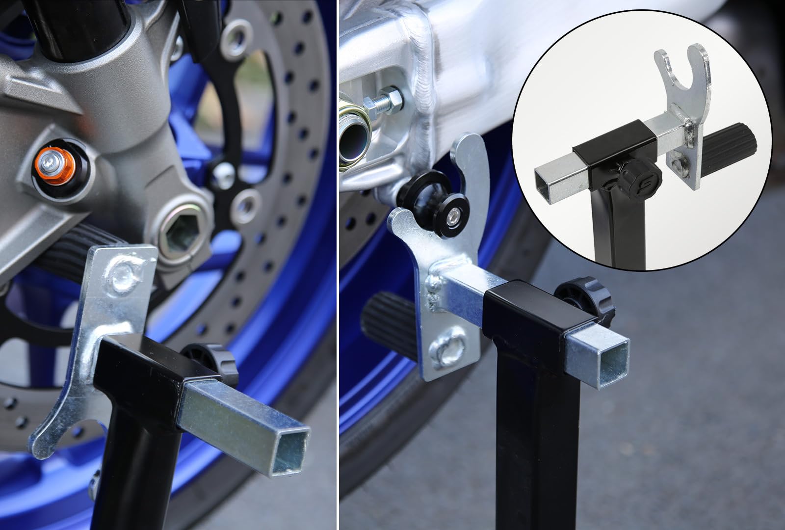 SEFIS D18 - Cavalletto posteriore per moto, 2 in 1 per Honda CMX 500/1100 Rebel)