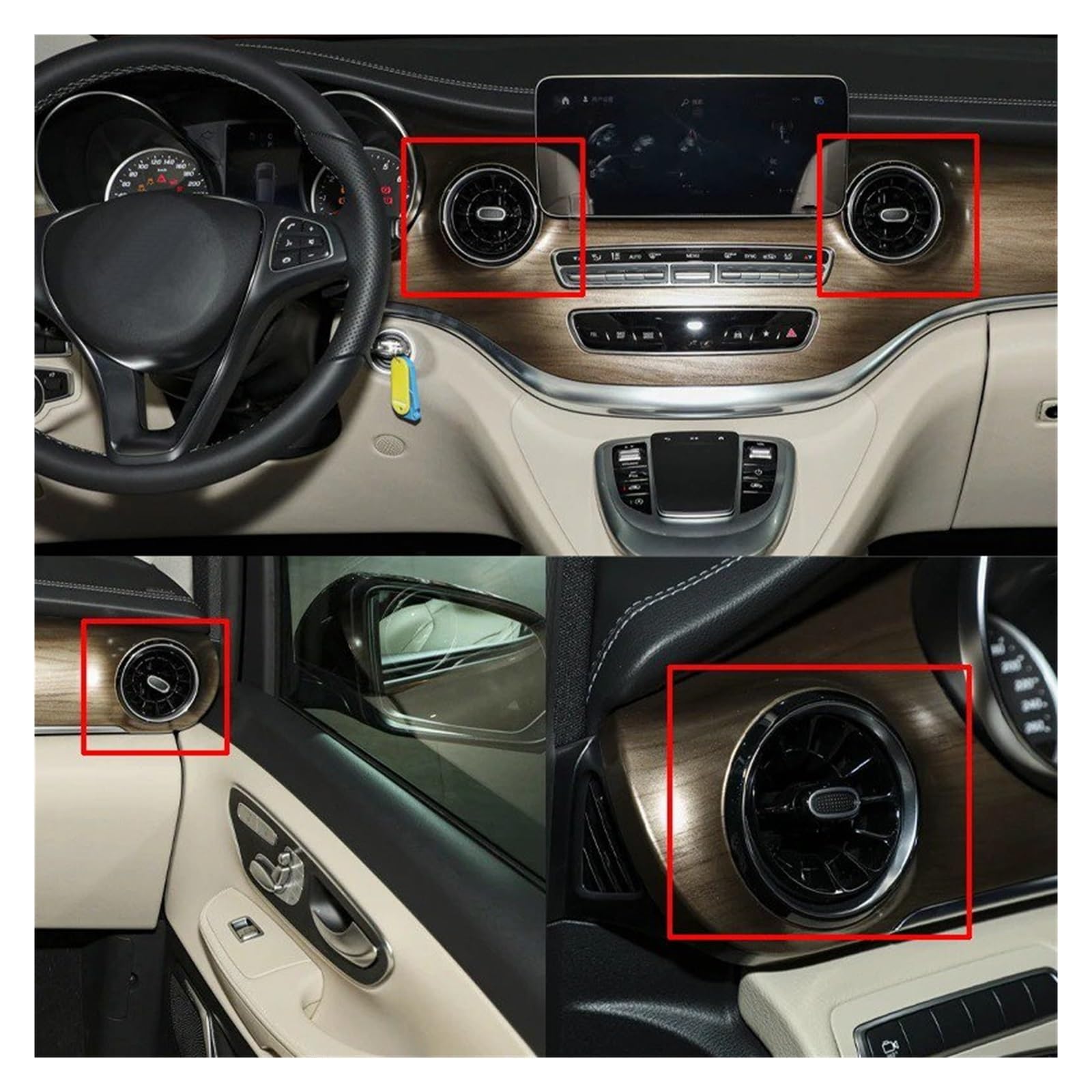 WEFOLEN Für Mercedes Für Benz V-Klasse W447 Für  Produktbild-Vorschau 3