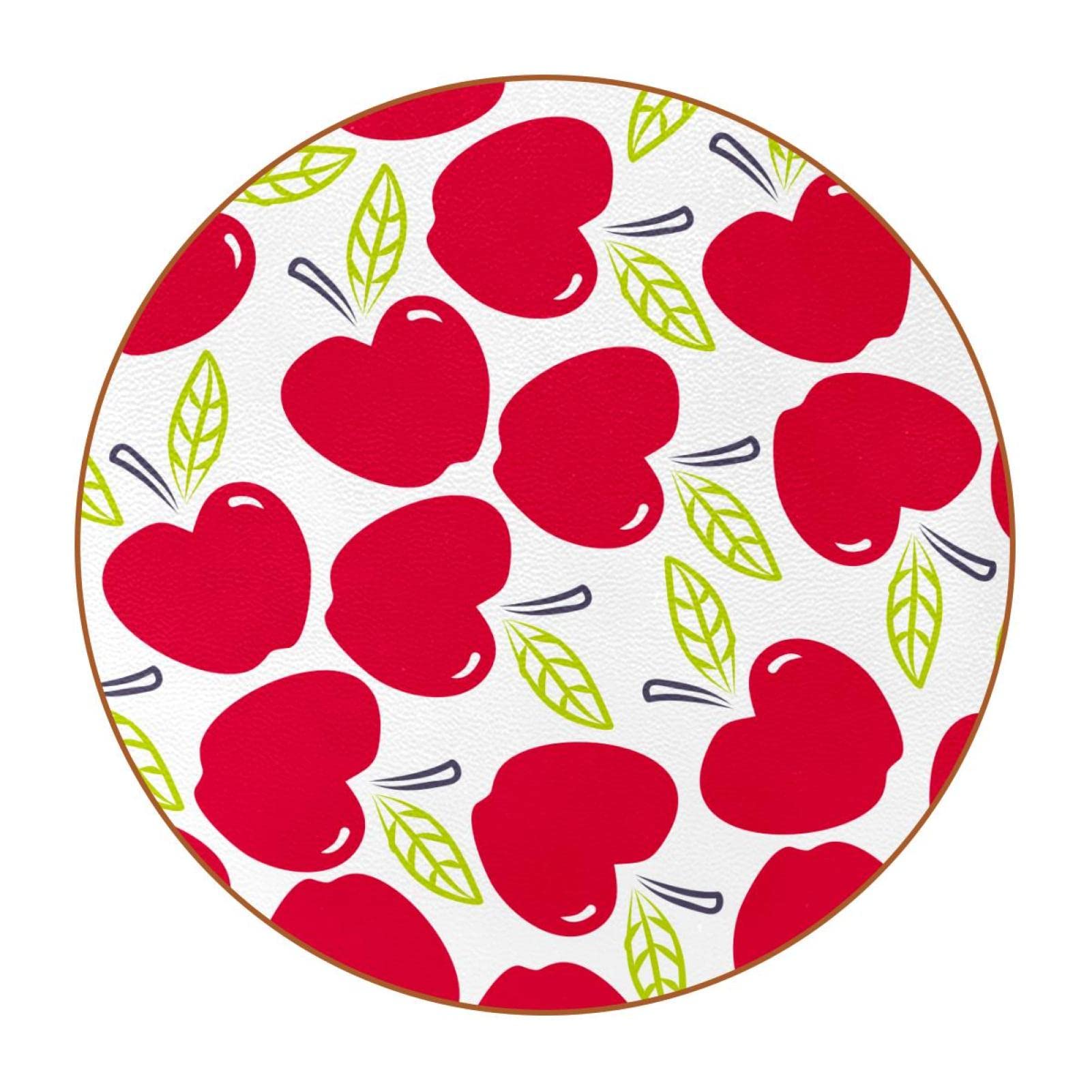 Sottobicchiere a forma di fetta di frutta all'uncinetto