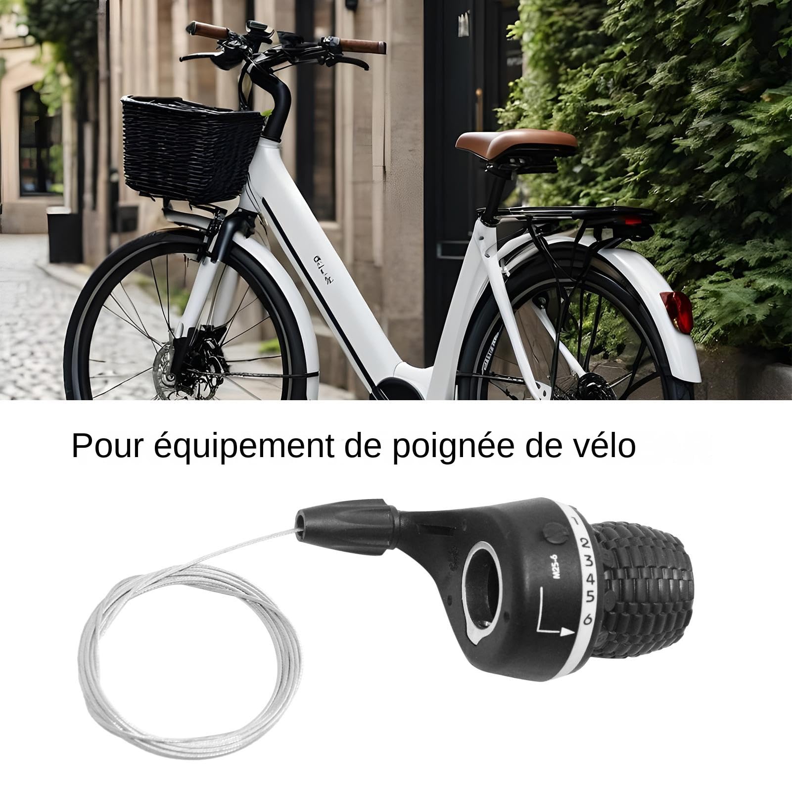 Manettes De Changement De Vitesse Pour Les Vélos De Montagne | Pièces De Levier À Poignée Tournante Pour Les Vicycles,Levier de Vitesse pour Remplacement de Frein Compatible avec VTT, Vélo de Montagne