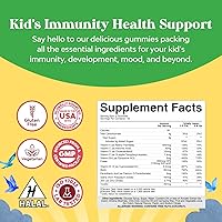 Vista 3 de Delicious Daily Kids Multivitamin Gummies - Multivitamin for Kids Immunity Support Gummies with Vitamins A C D3 E B Zinc - Kids Vitamins Gummy