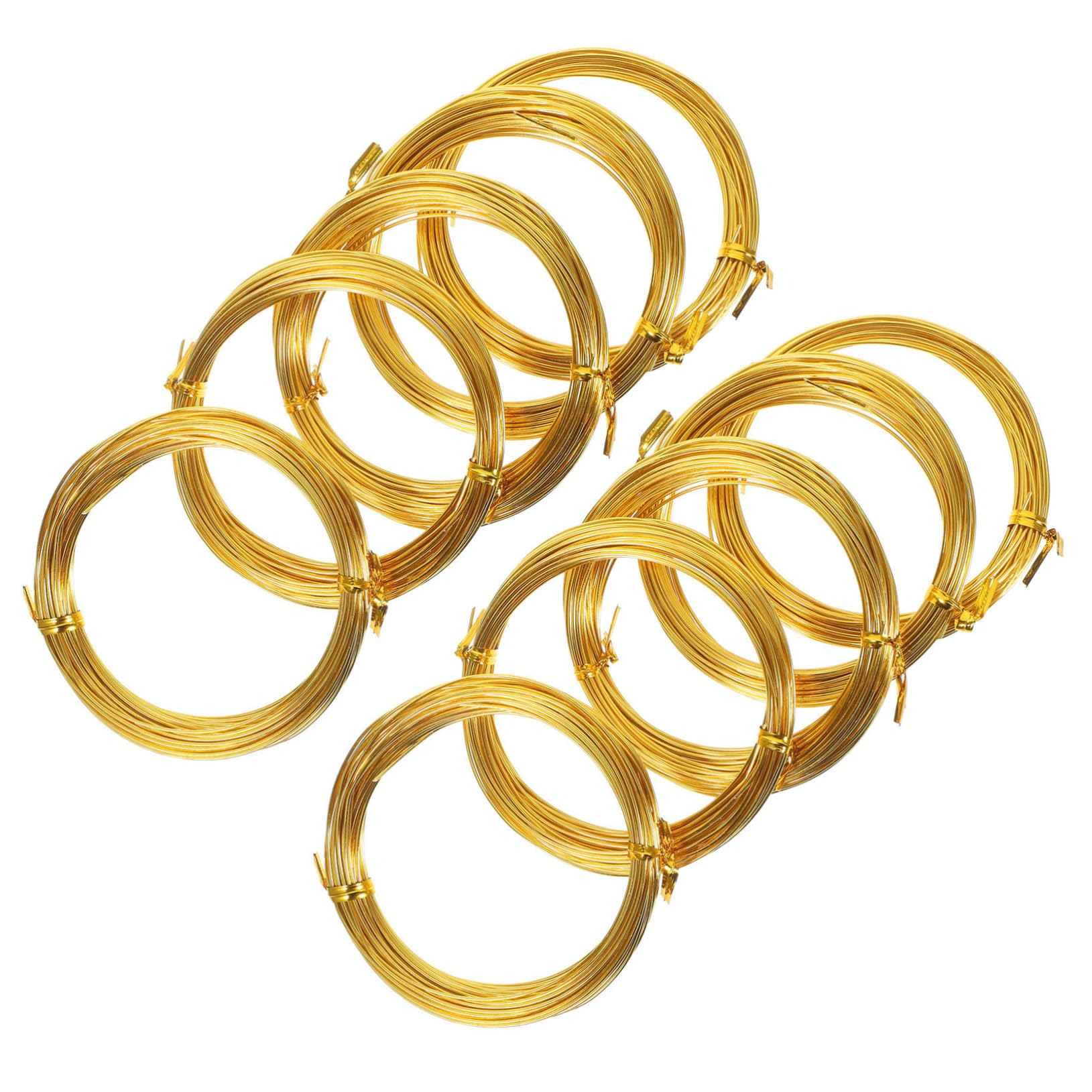 JEWEDECO Bonsai Tree Training Wire 10 Rolls of 1mm Aluminum Bonsai Wires Easy to Bend Practical for Plant Shaping