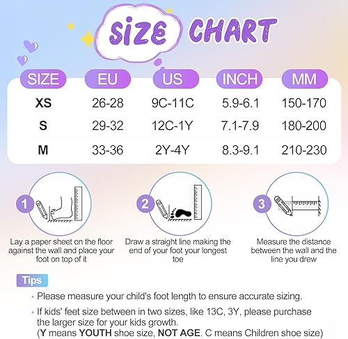 Miniatura 2 de Patines de ruedas para niñas de 3 a 12 años  Patines arcoíris para niños de 3 a 5 años  4 tamaños ajustables  Patines cuádruples iluminados para