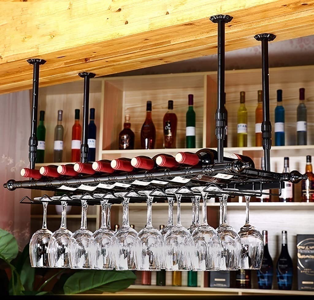 Porte-verre à vin suspendu pour libérer vos plans de travail encombrés et protéger le cristal