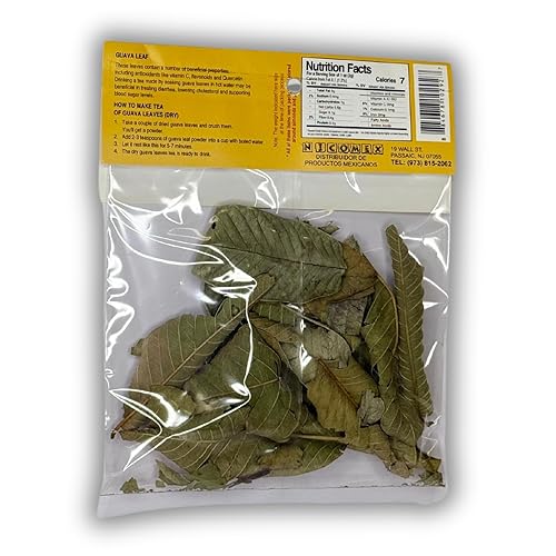 Miniatura 3 de Nicomex - Hoja de Guayabo, hoja de guayaba seca 100% natural. Té de Hierbas.1 oz cada bolsa (0.12 oz), paquete de 3 bolsas.