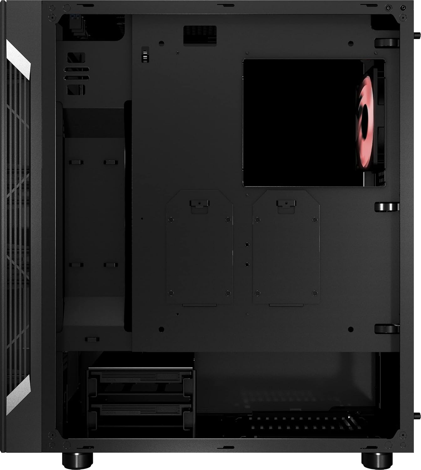 Holiday Deals 🛒 MSI MAG VAMPIRIC 011C Mid Tower Gaming Computer Case 'Black AMD Ryzen Edition, 1x 120mm RGB Fan, RGB Front Panel, Tempered Glass Panel, ATX, mATX, Mini-ITX'