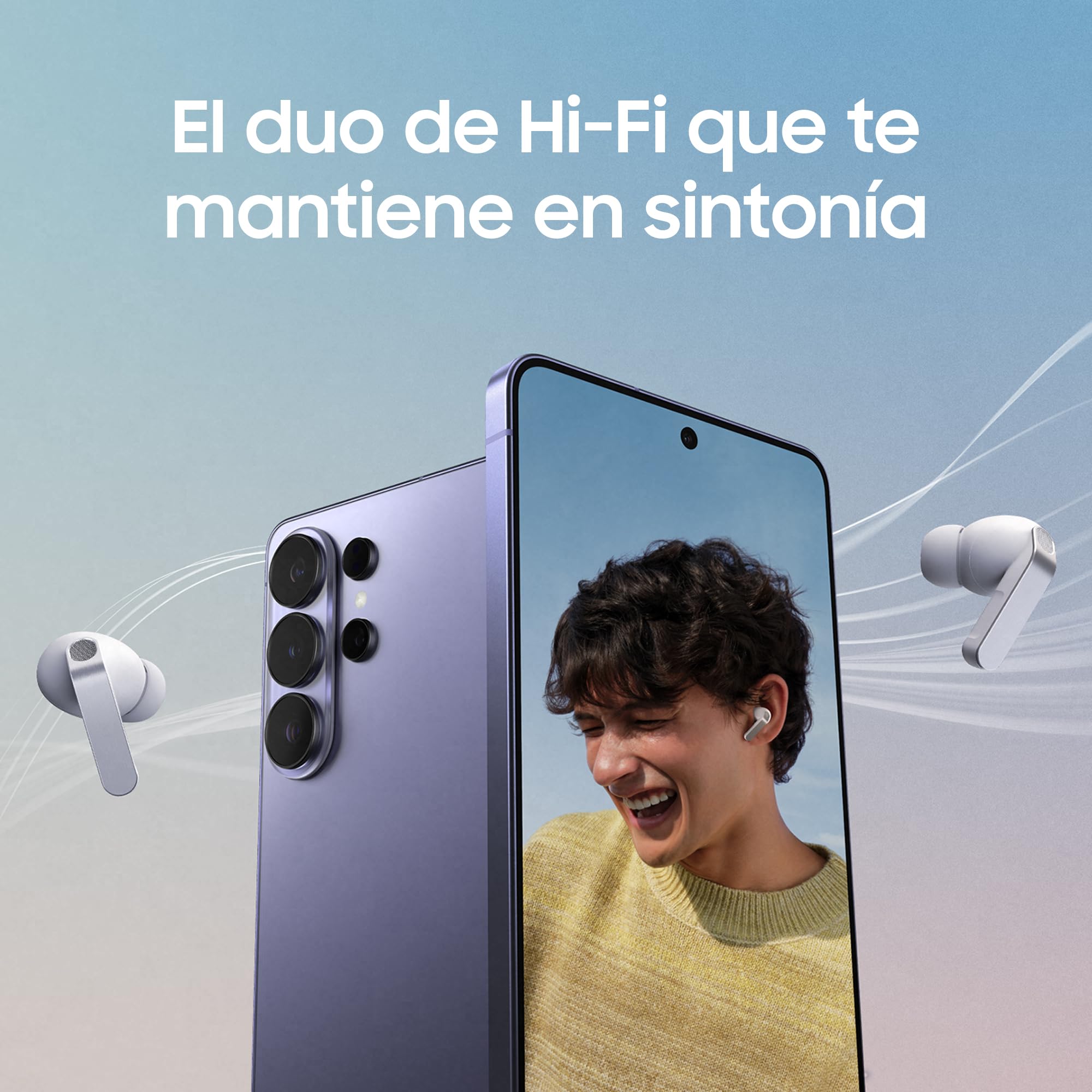 Samsung Galaxy Buds4 Pro, Auriculares Bluetooth, Audio Hi-Fi, Cancelación de Ruido Adaptativa, Llamadas súper claras, Agente IA, Garantía del Fabricante 3 Años+1 Año Extra, Blanco (Versión Española) — view 7