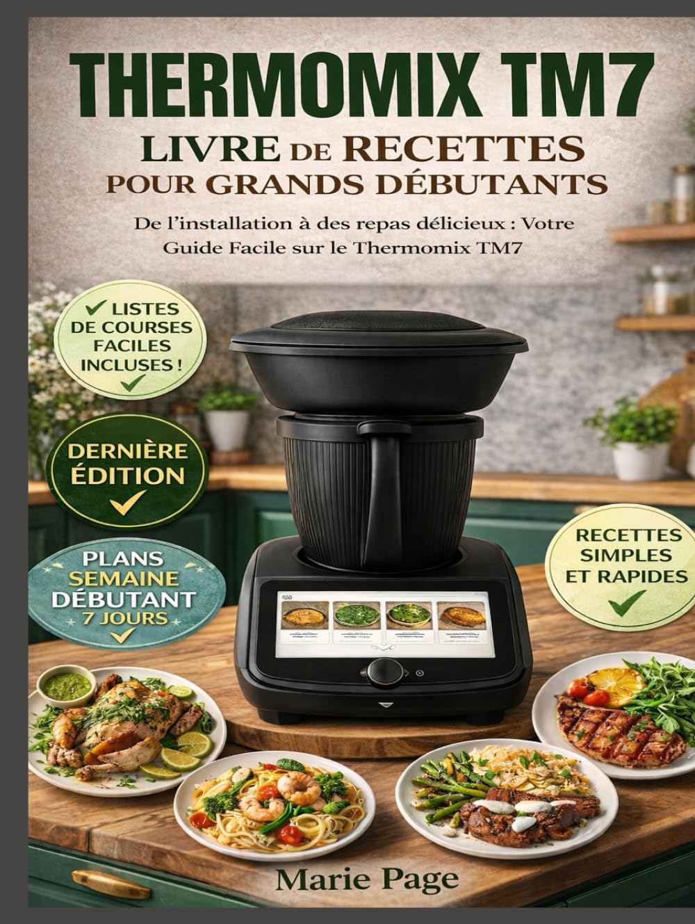 THERMOMIX TM7 LIVRE DE RECETTES POUR DÉBUTANTS ABSOLUS: Du déballage aux repas délicieux : Votre guide convivial du Thermomix TM7