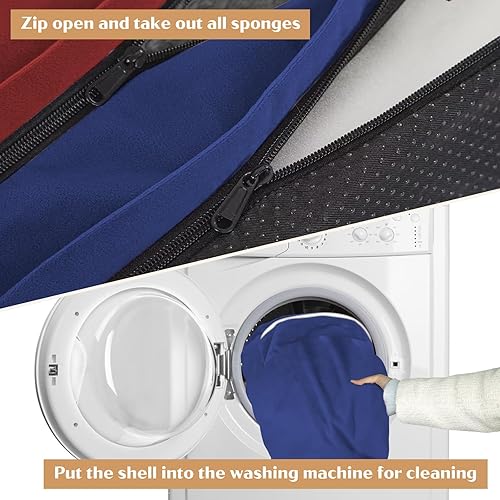 Miniatura 452 de Comfort Expression - Cama ortopédica para perros extragrandes, 53 x 42 pulgadas, cama impermeable y de apoyo de espuma con cojines removibles, con