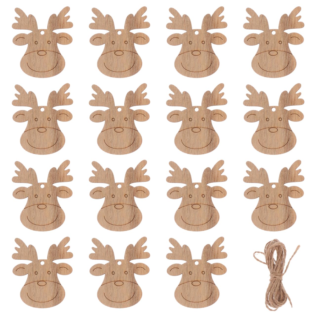 Kit suspension tête de cerf en bois Noël pour loisirs créatifs et décoration de table