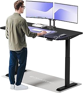 Desktronic Homeone Höhenverstellbarer Schreibtisch 160 × 80 cm – Elektrischer Schreibtisch Mit Zwei Elektrischen Motoren, Touchscreen-Steuerung Und Integrierten USB-a- Und USB-c-ladeanschlüssen