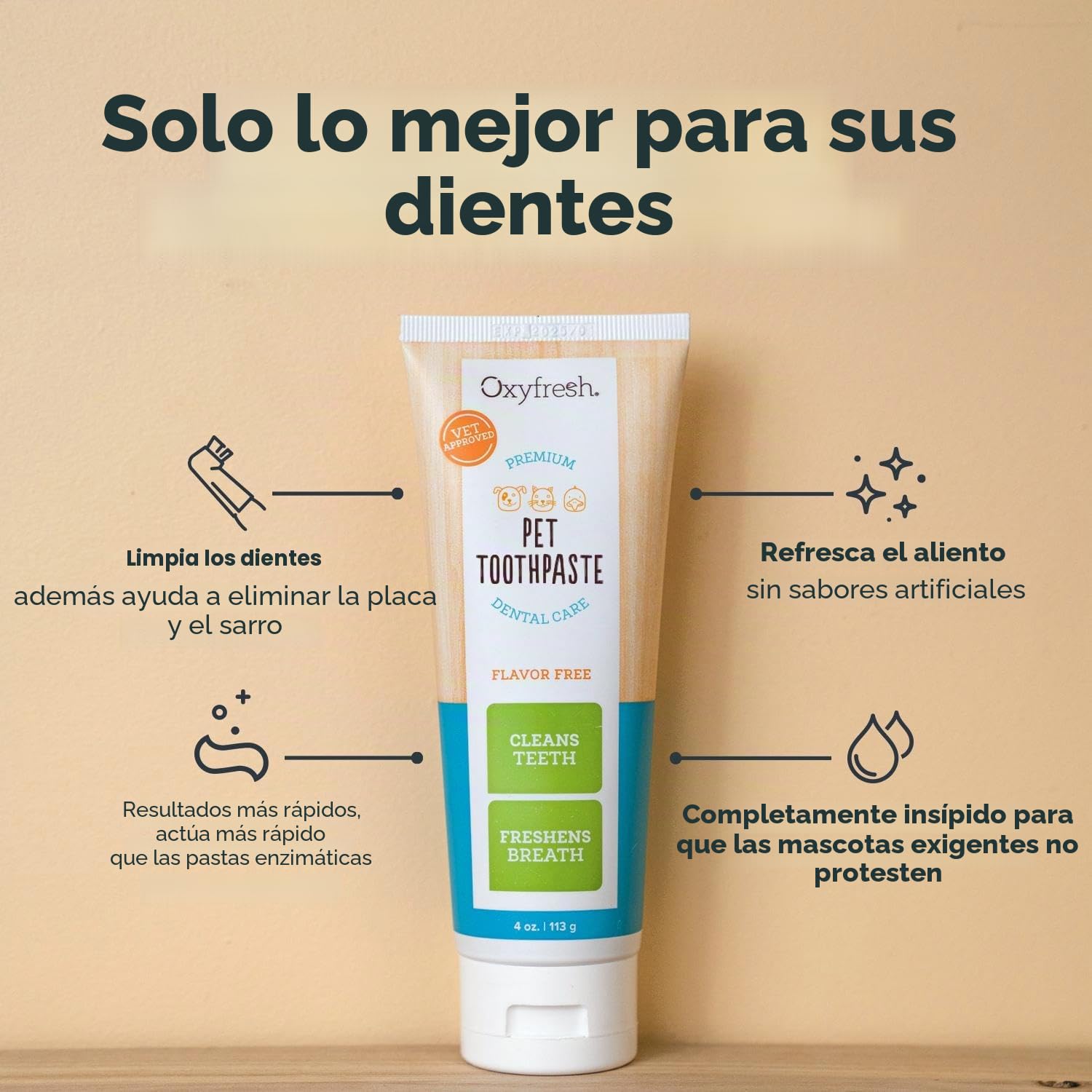 Oxyfresh Pet Gel Gel dental para animales 113g