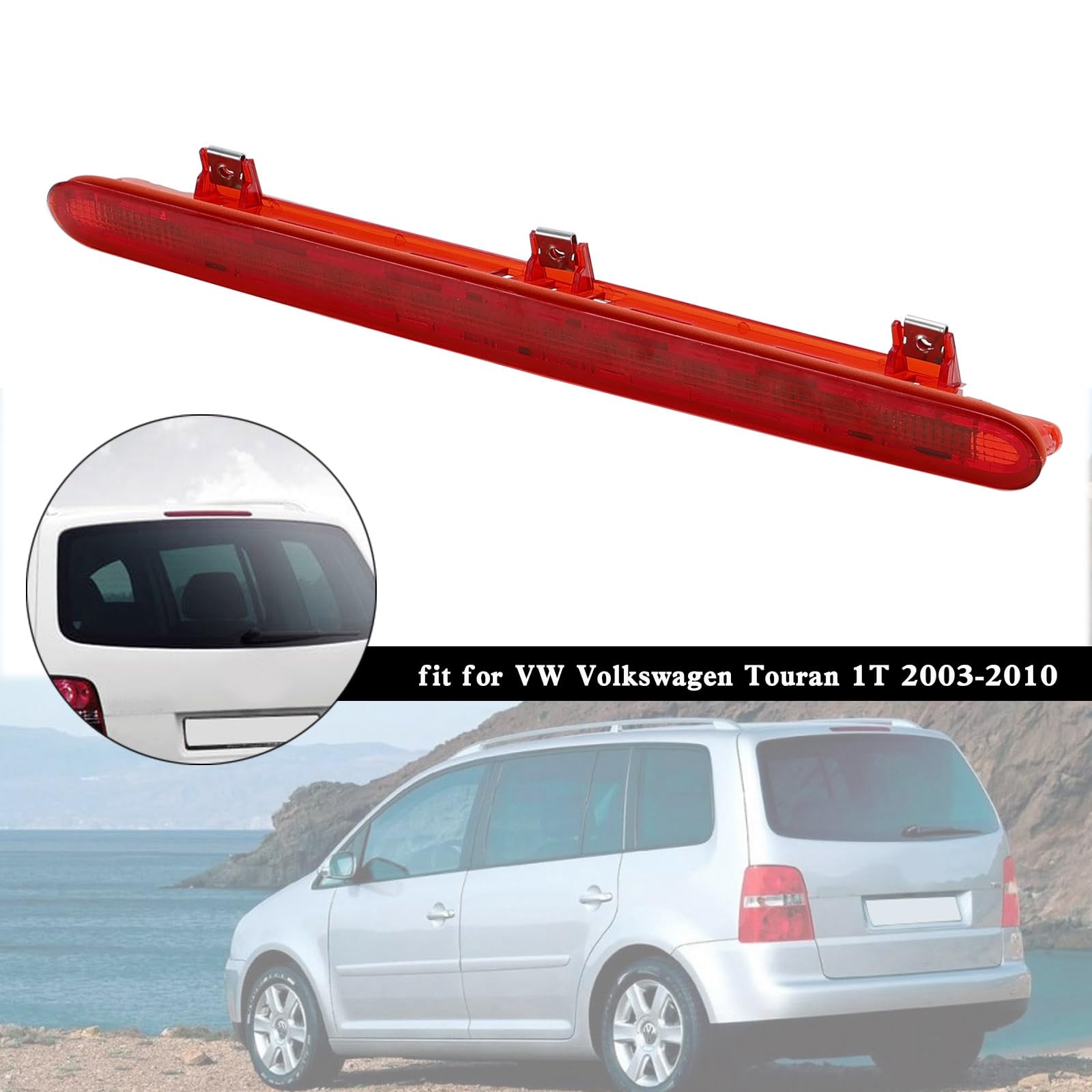 Bruce & Shark Third Brake Light High Level Brake Light 1T0945097A para VW Touran 1T 2003-2010