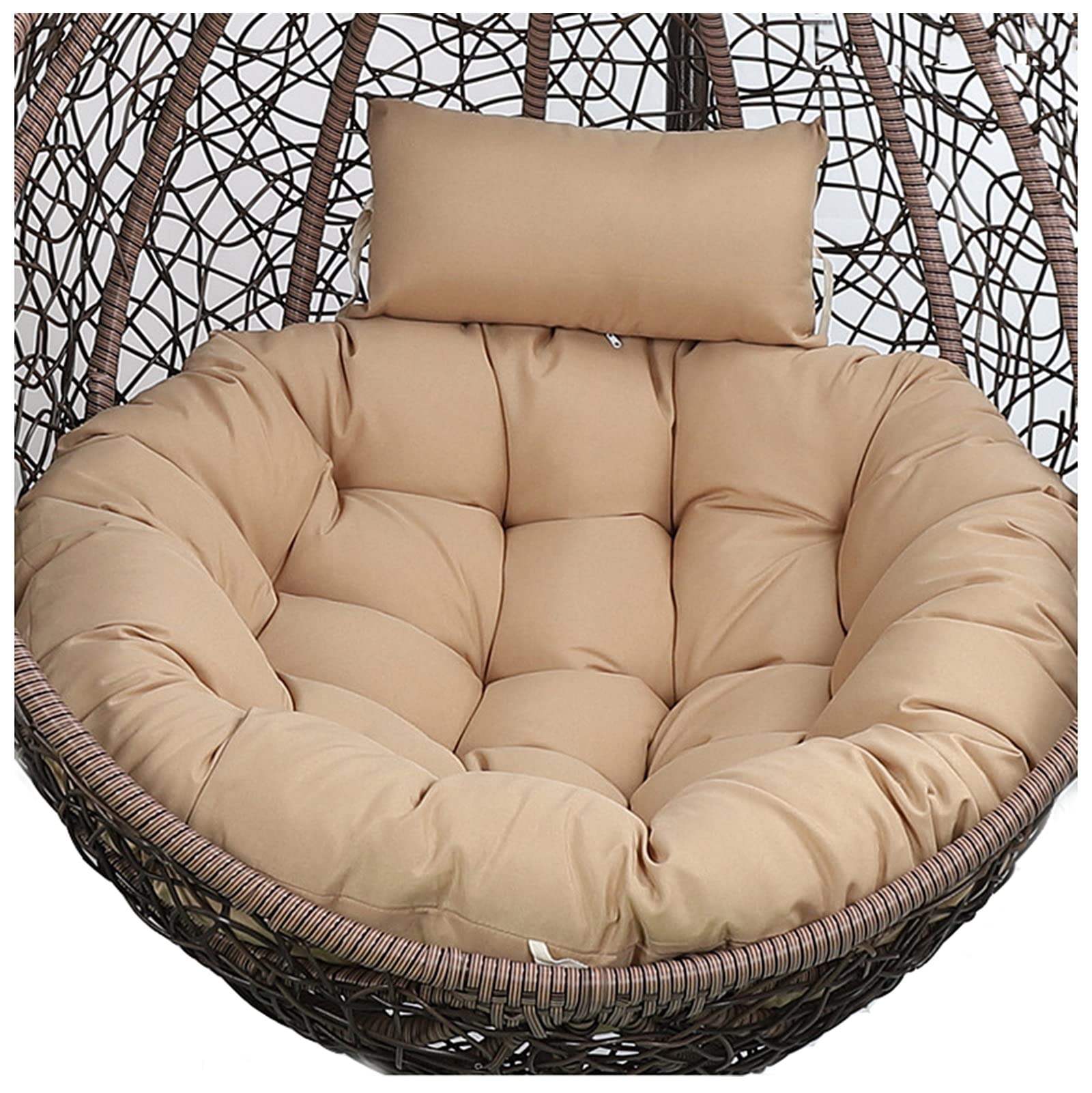 Coussin fauteuil suspendu exterieur et siege rotin de jardin ZTGL
