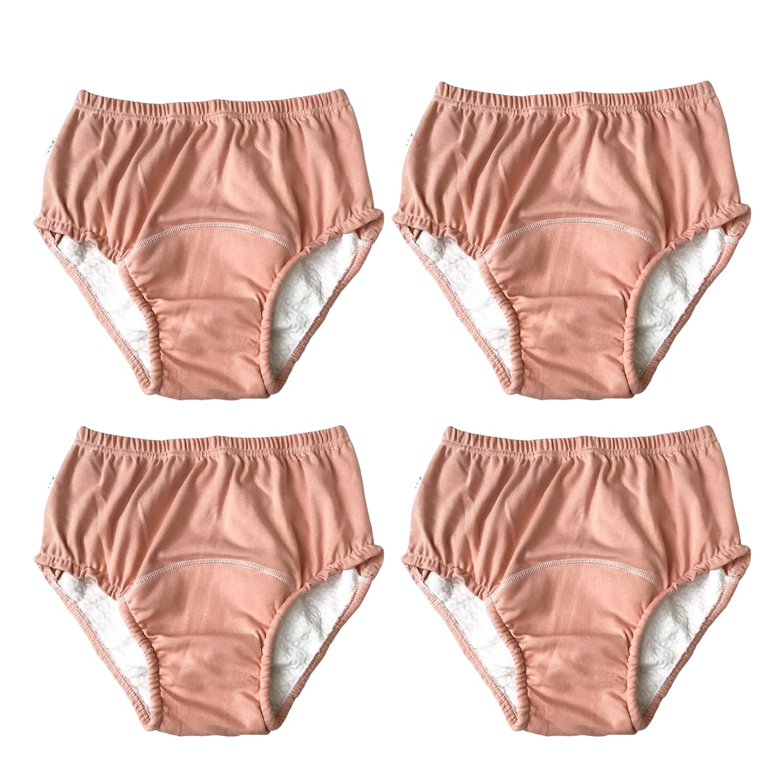 4 Pièces Culotte D'incontinence Urinaire Lavable Pantalon de Soins pour Incontinence, sous-Vêtement Réutilisable Lavable pour Soins Postopératoires,Dark Pink,XL