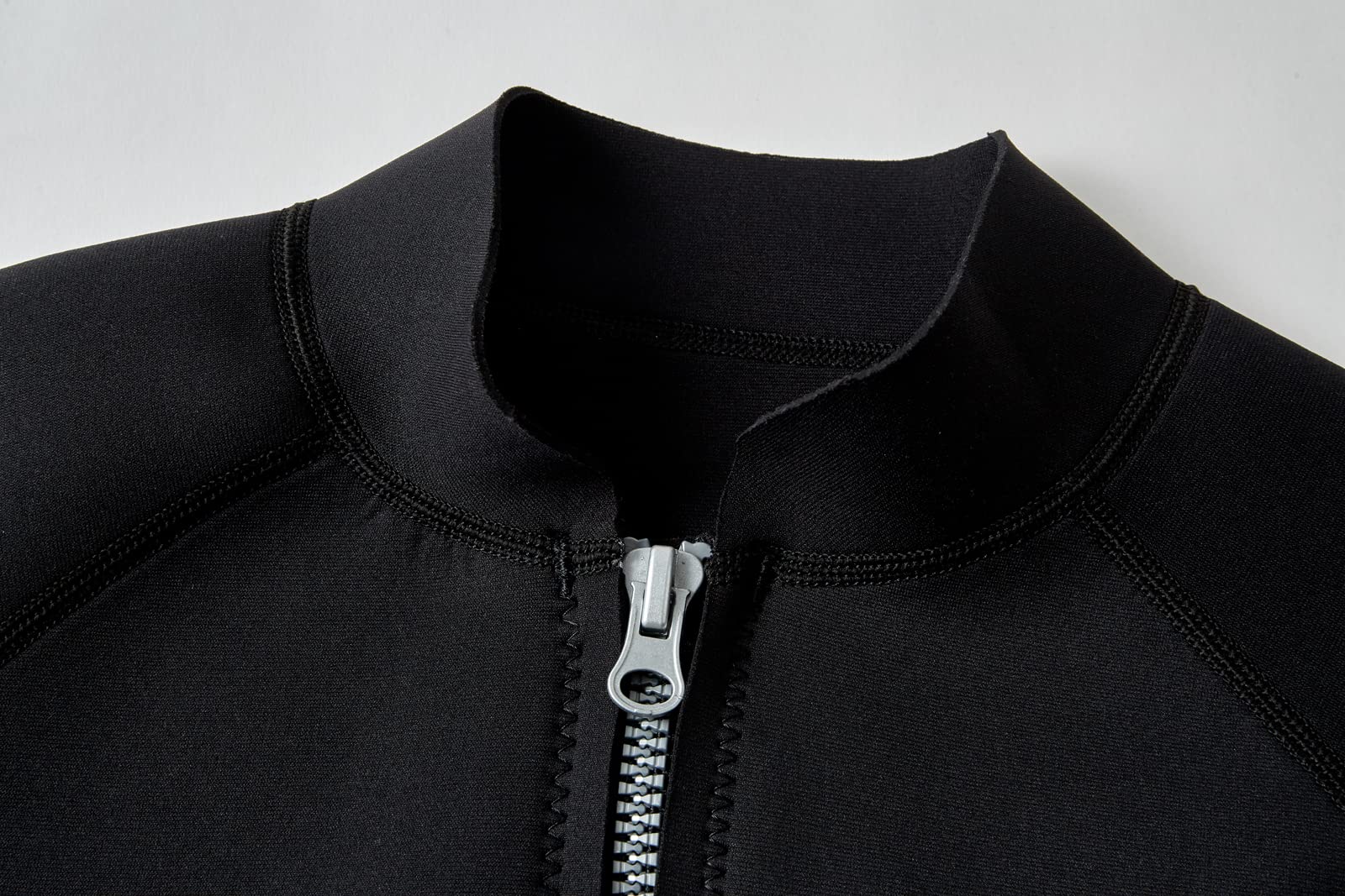 Chaqueta de neopreno para mujer, 2 mm con cremallera frontal de neopreno, manga larga, para surf, natación, buceo, trajes húmedos