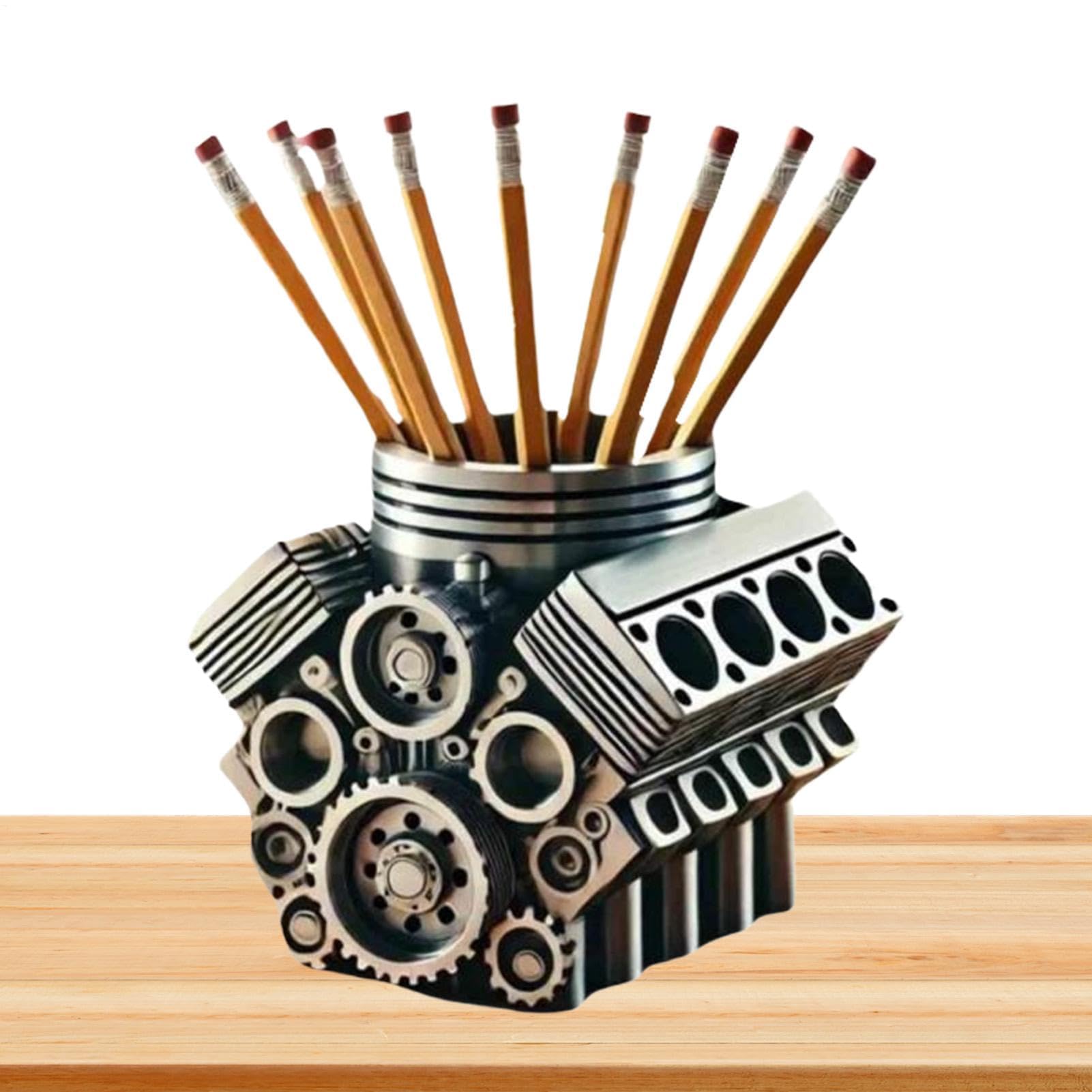 Pencil Holder Stylish Pen Organizer for Mechanical Enthusiasts