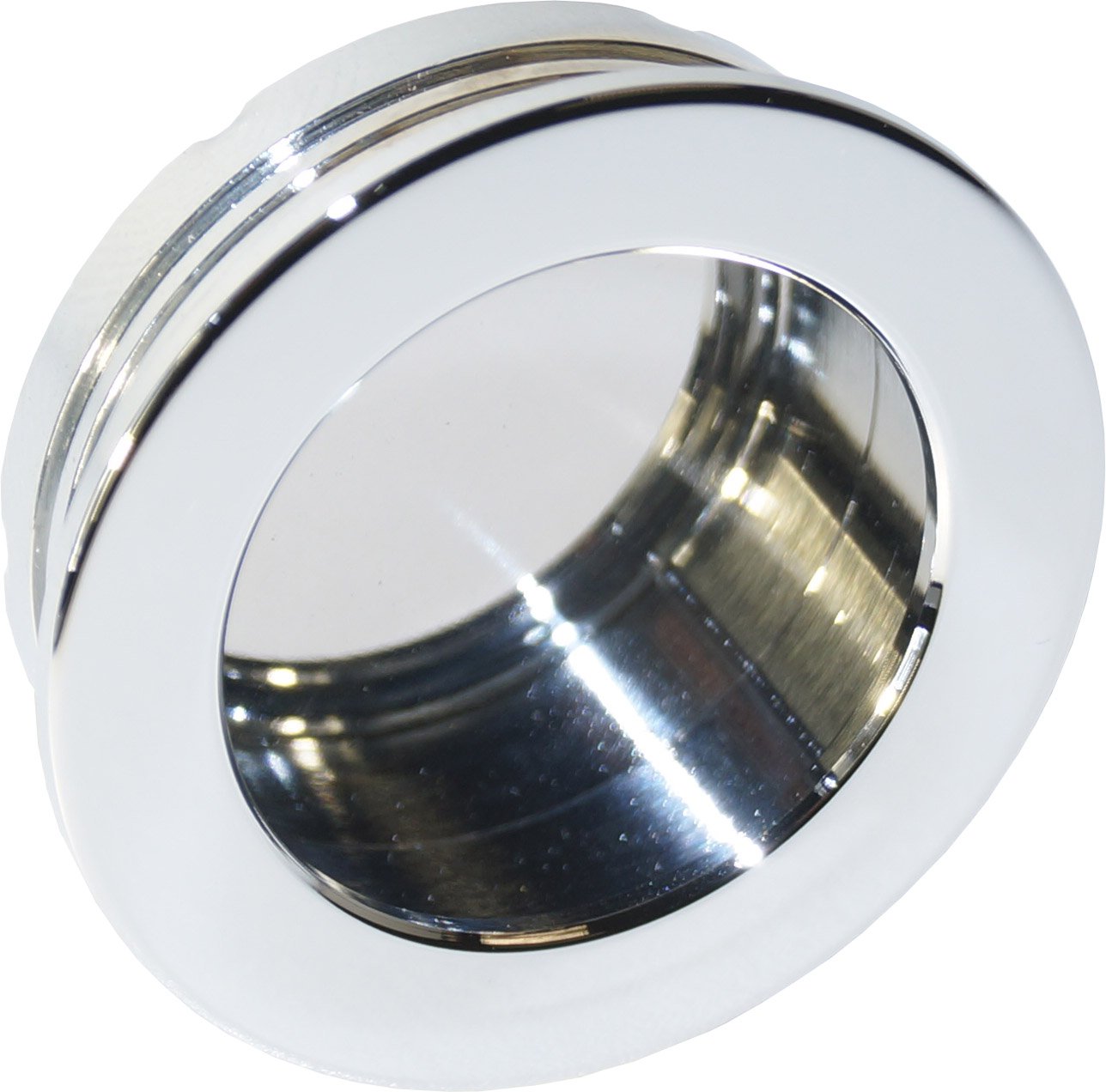 MRLION Shell Handle Diameter 40 mm, Inlet Diameter 35 mm, Chrome-Plated Brass Polished