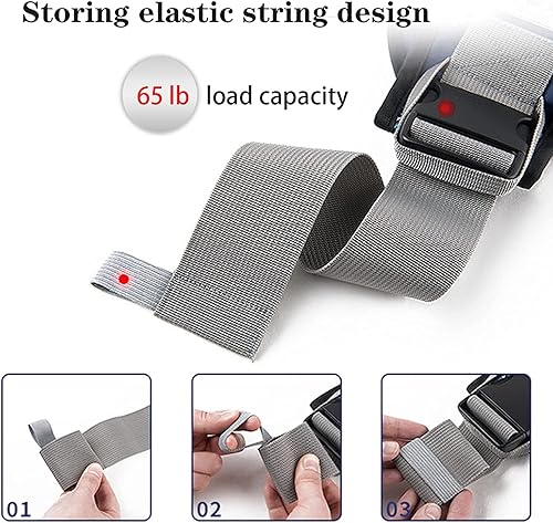 Miniatura 5 de Portabebés portátil, ergonómico, ajustable, correas acolchadas separadas, suaves y transpirables, para bebés y niños pequeños de hasta 55 libras,