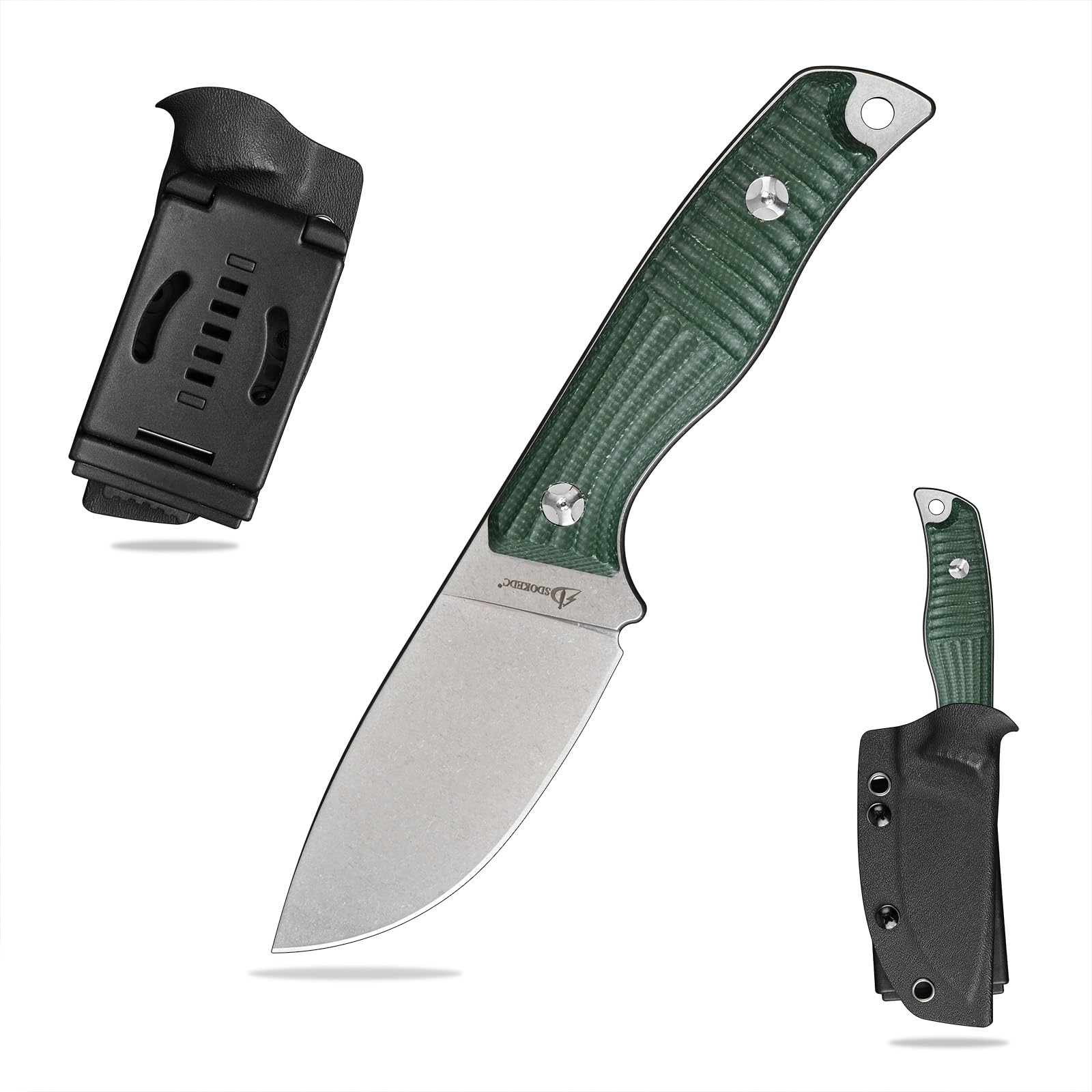 SDOKEDC Outdoor Messer feststehende Klinge aus DC53 Stahl ge