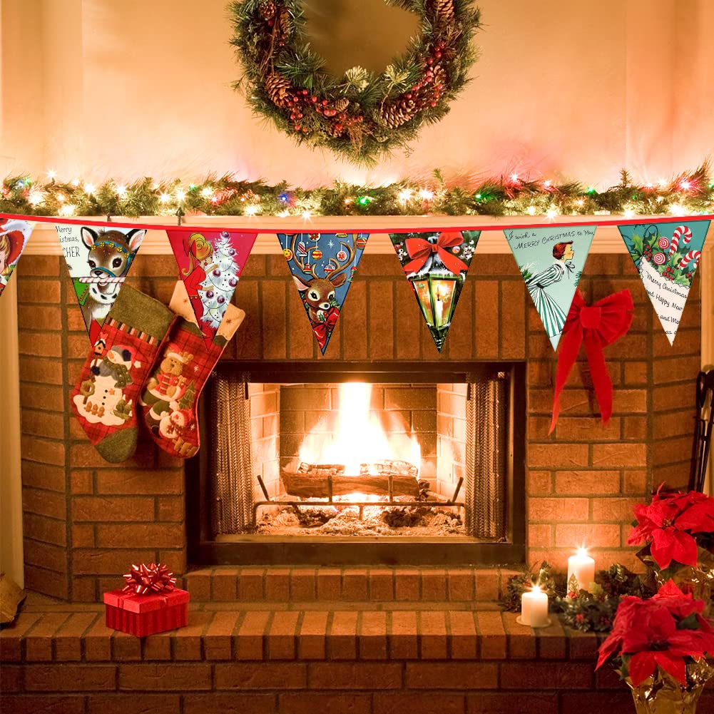 3 Stück Weihnachten Bunting Banner, Traditionelle Produktbild-Vorschau 3