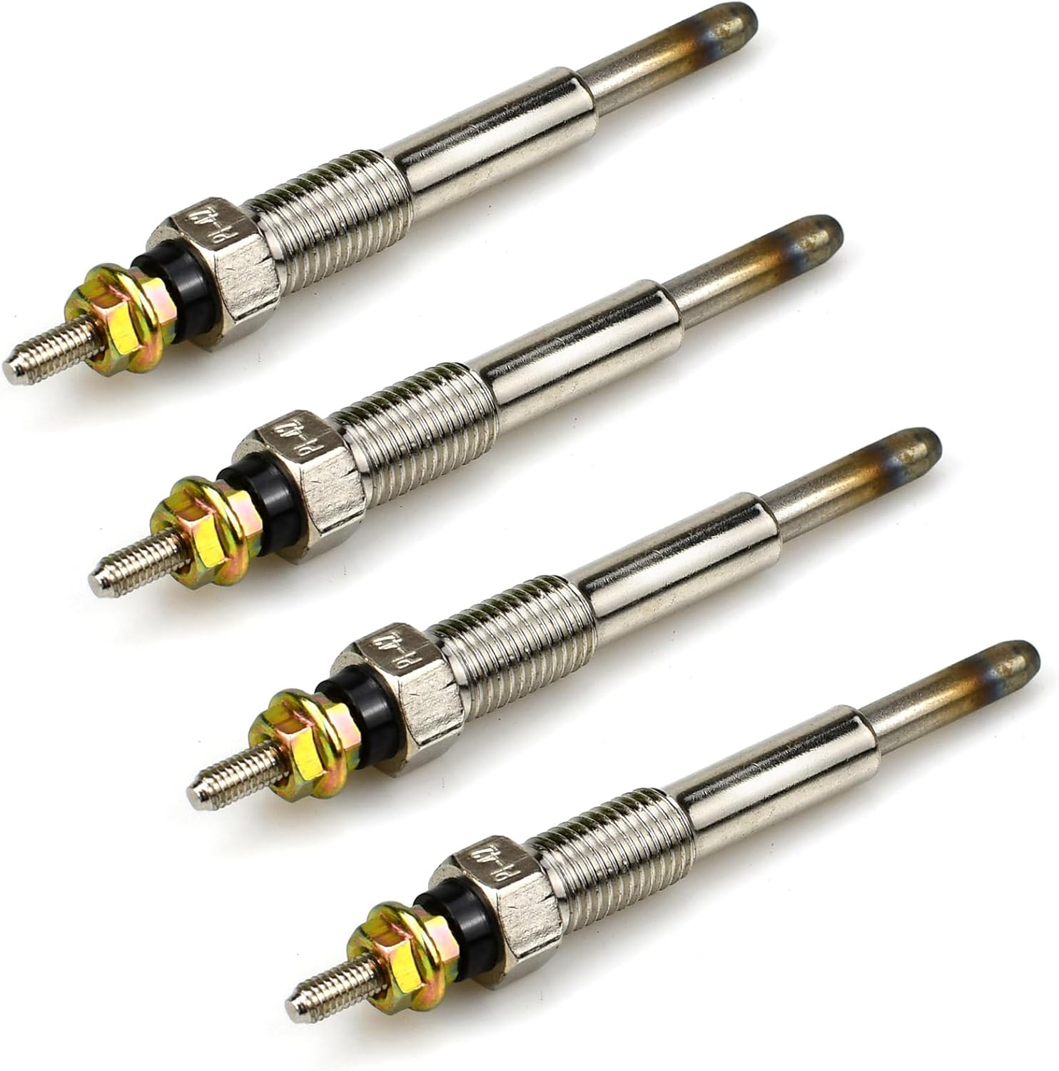 4Pcs 9-82511978-0 Glow Plug,12V Glow Plug Compatible with Isuzu C240 C190 C201 C221 4BA1 D500 4FA1 ELF250 ELF350 Diesel Engine 12V PI42