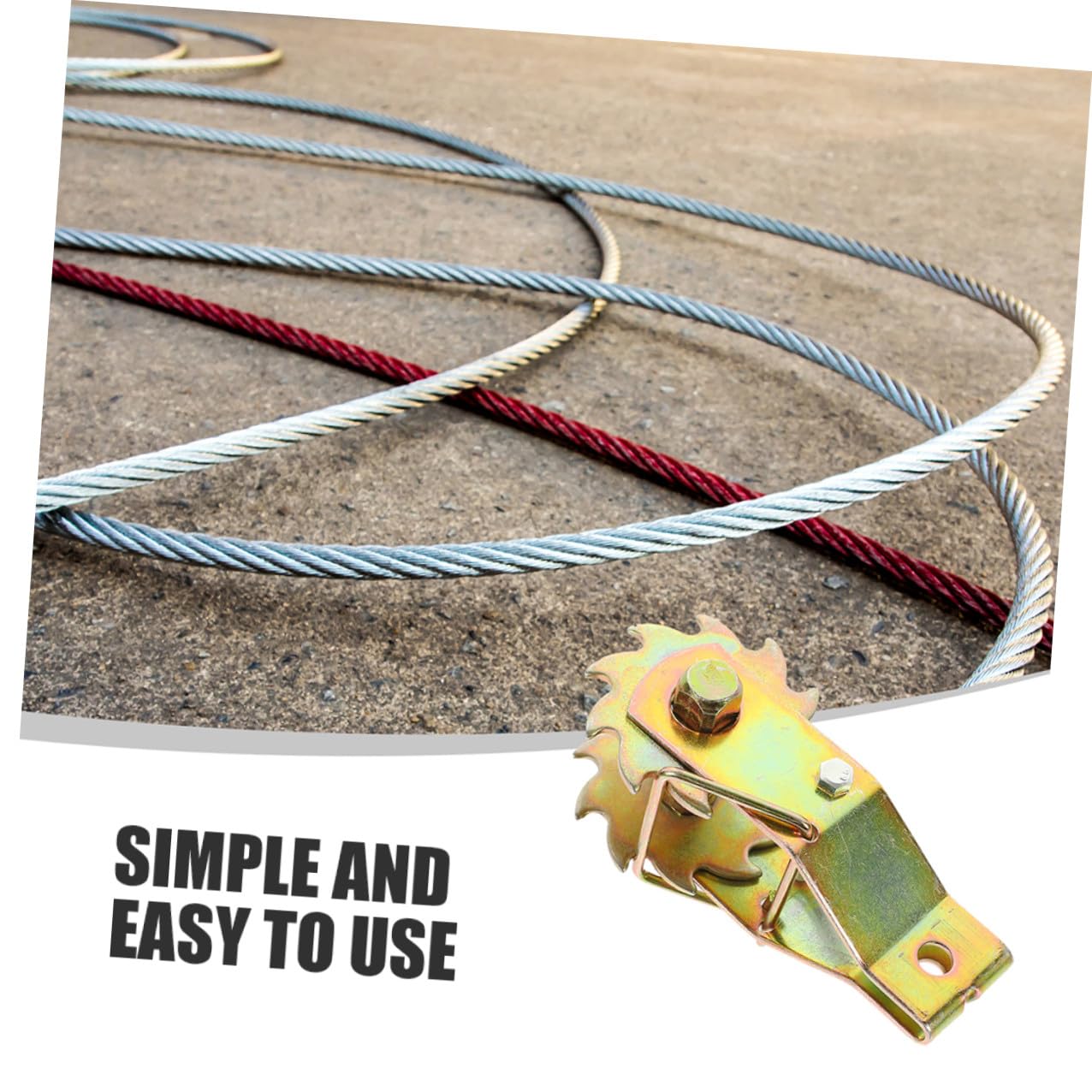 POPETPOP Tenditore per Filo Realizzato in Acciaio Dorato Resistente per Tensione Pesante in Acciaio 3 Pezzi per Coperture e Uso Esterno