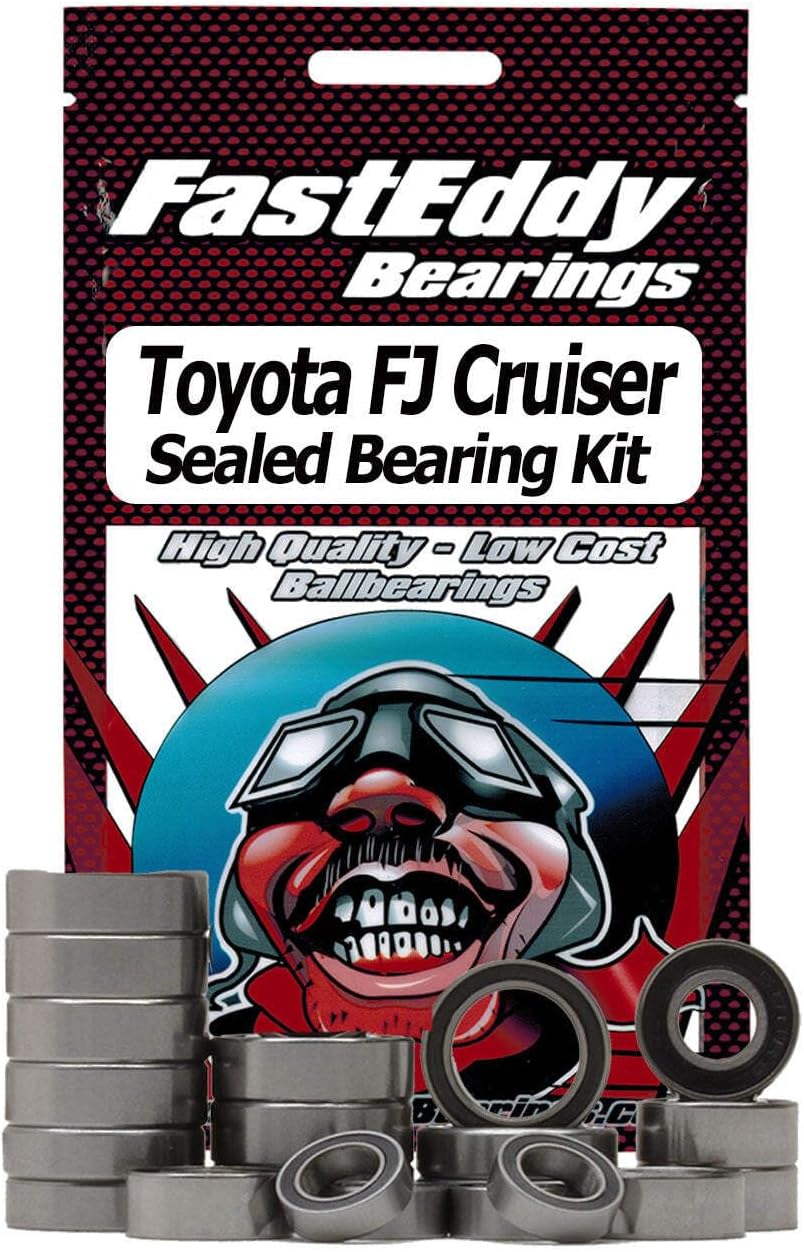 FastEddy Bearings Compatible with Tamiya Toyota FJ Cruiser (CC-01) Sealed Bearing Kit